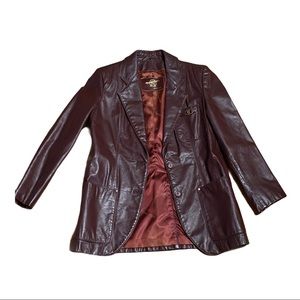 Etienne Aigner leather jacket🎄